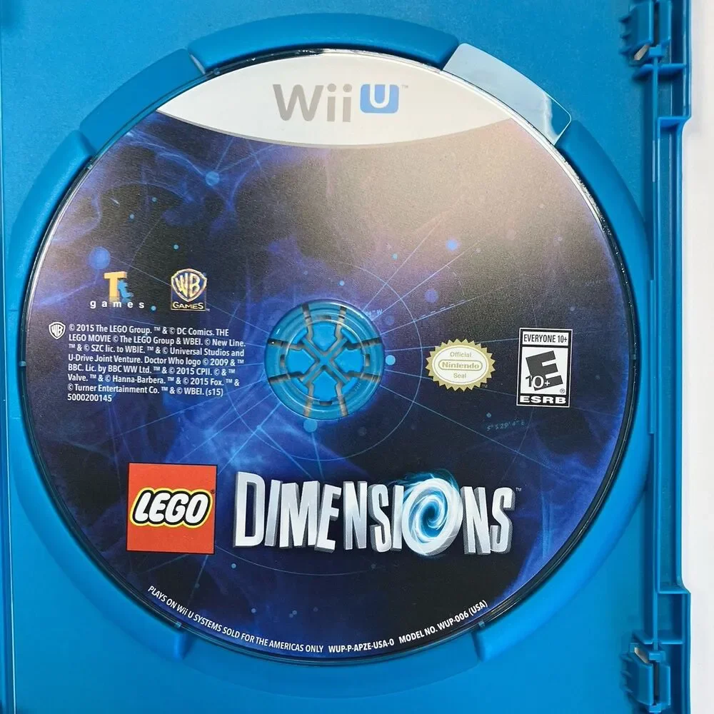 Lego Dimensions Nintendo Wii U 2015 Clean Disc